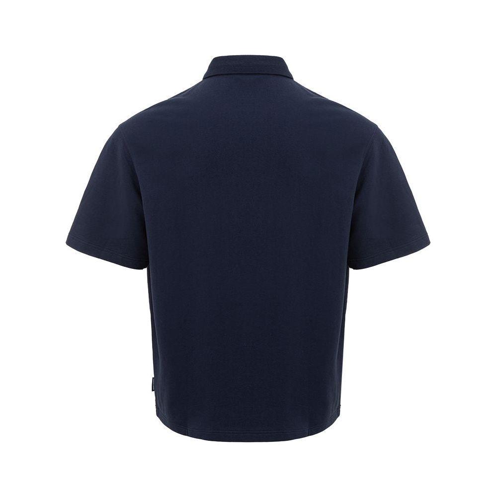 Armani Exchange Sleek Blue Cotton Polo Shirt for Men Armani Exchange