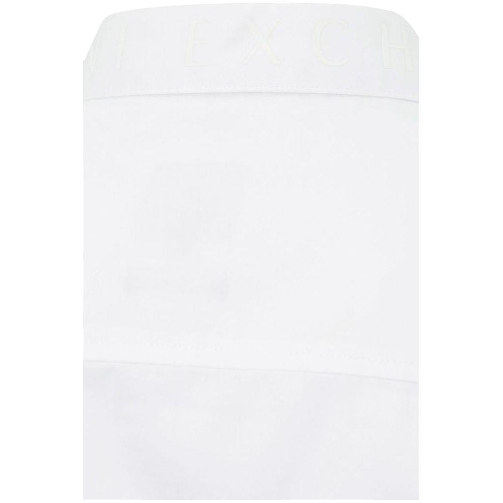 Armani Exchange Elegant White Cotton Shirt for Men Armani Exchange