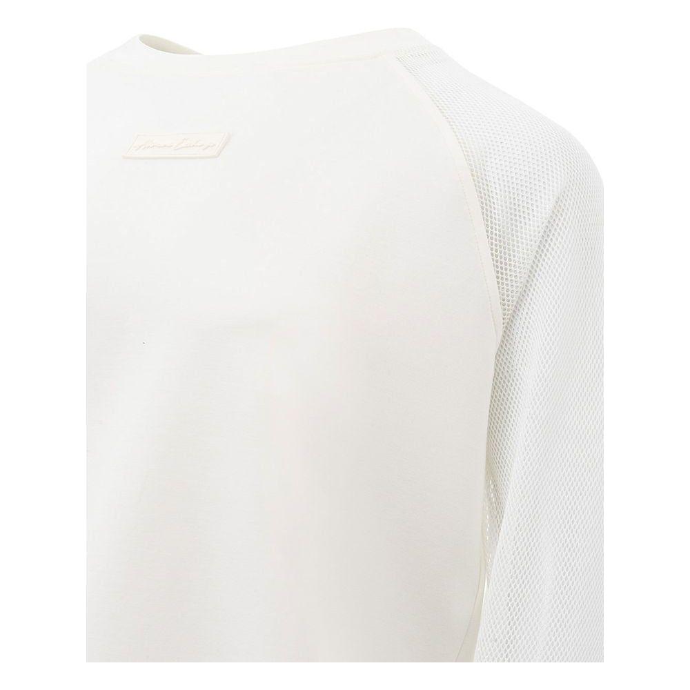 Armani Exchange Elegant White Polyamide Sweater Armani Exchange