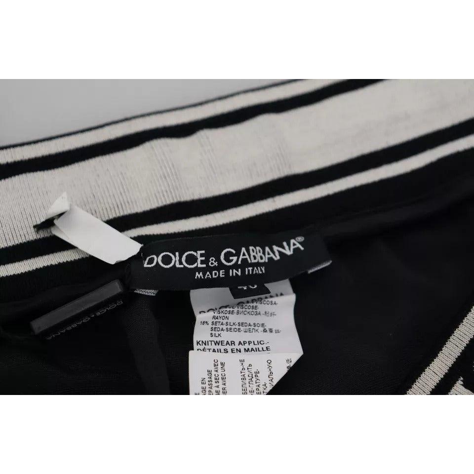 Dolce & Gabbana Black Jogger Jogging Trouser Cotton Pants Dolce & Gabbana