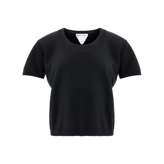 Bottega Veneta Black Cashmere Tops & T-Shirt Bottega Veneta