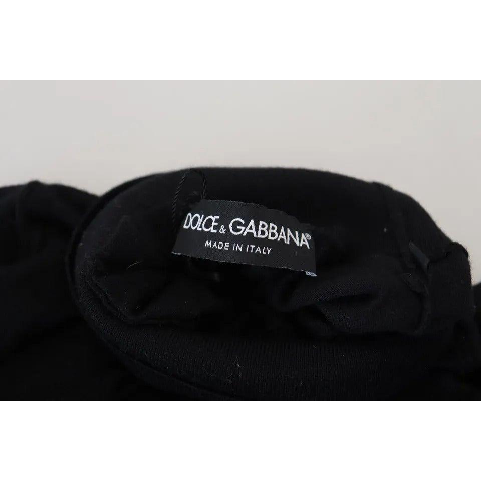 Dolce & Gabbana Black Cashmere Turtleneck Pullover Sweater Dolce & Gabbana