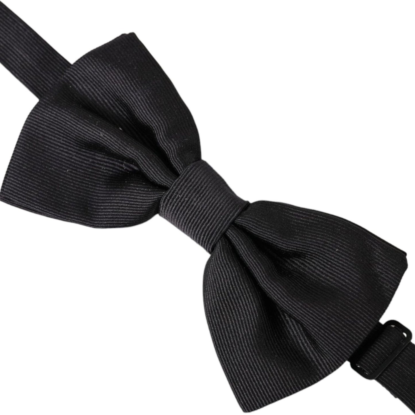 Dolce & Gabbana Black Silk Adjustable Neck Men Bow Tie Dolce & Gabbana