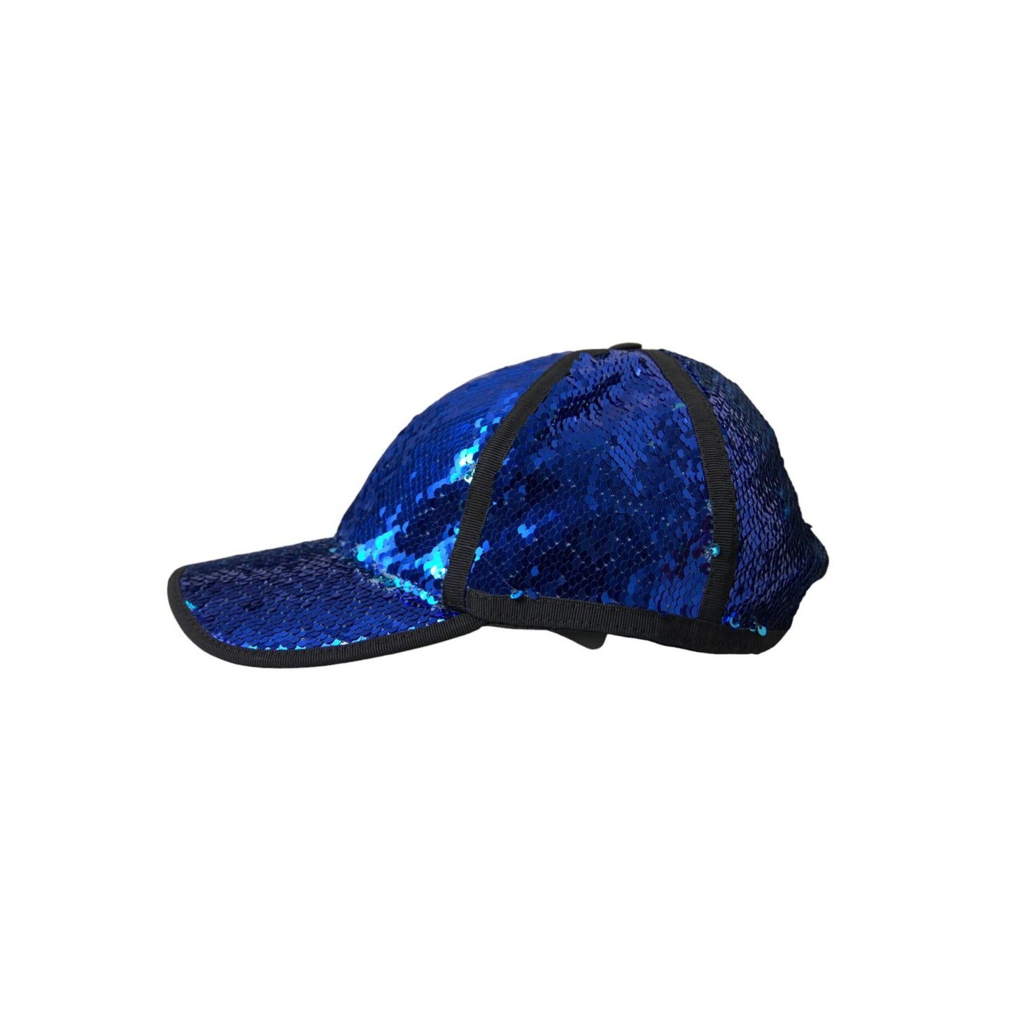 Dolce & Gabbana Royal Blue Sequin Baseball Hat Men