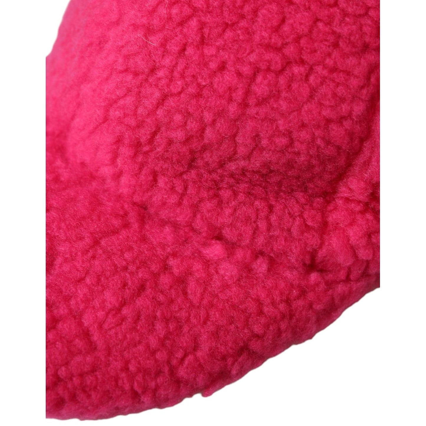 Dolce & Gabbana Pink Fleece Plush Baseball Hat Men