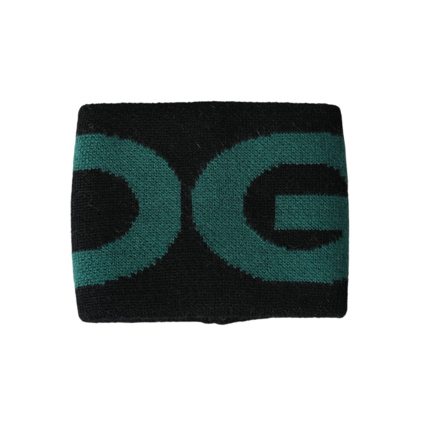 Dolce & Gabbana Black Green Wool Logo #DGMILLENNIALS Wristband