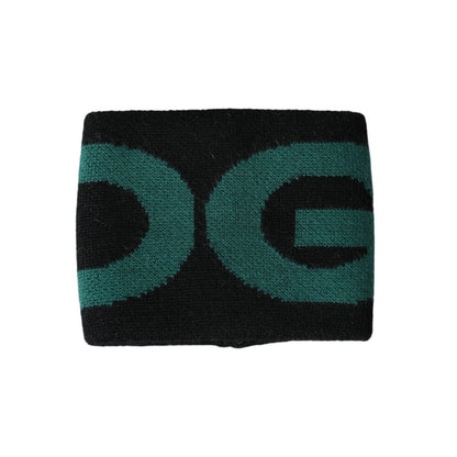 Dolce & Gabbana Black Green Wool Logo #DGMILLENNIALS Wristband
