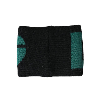 Dolce & Gabbana Black Green Wool Logo #DGMILLENNIALS Wristband