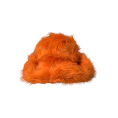 Dolce & Gabbana Orange Faux Fur Polyester Fedora Hat