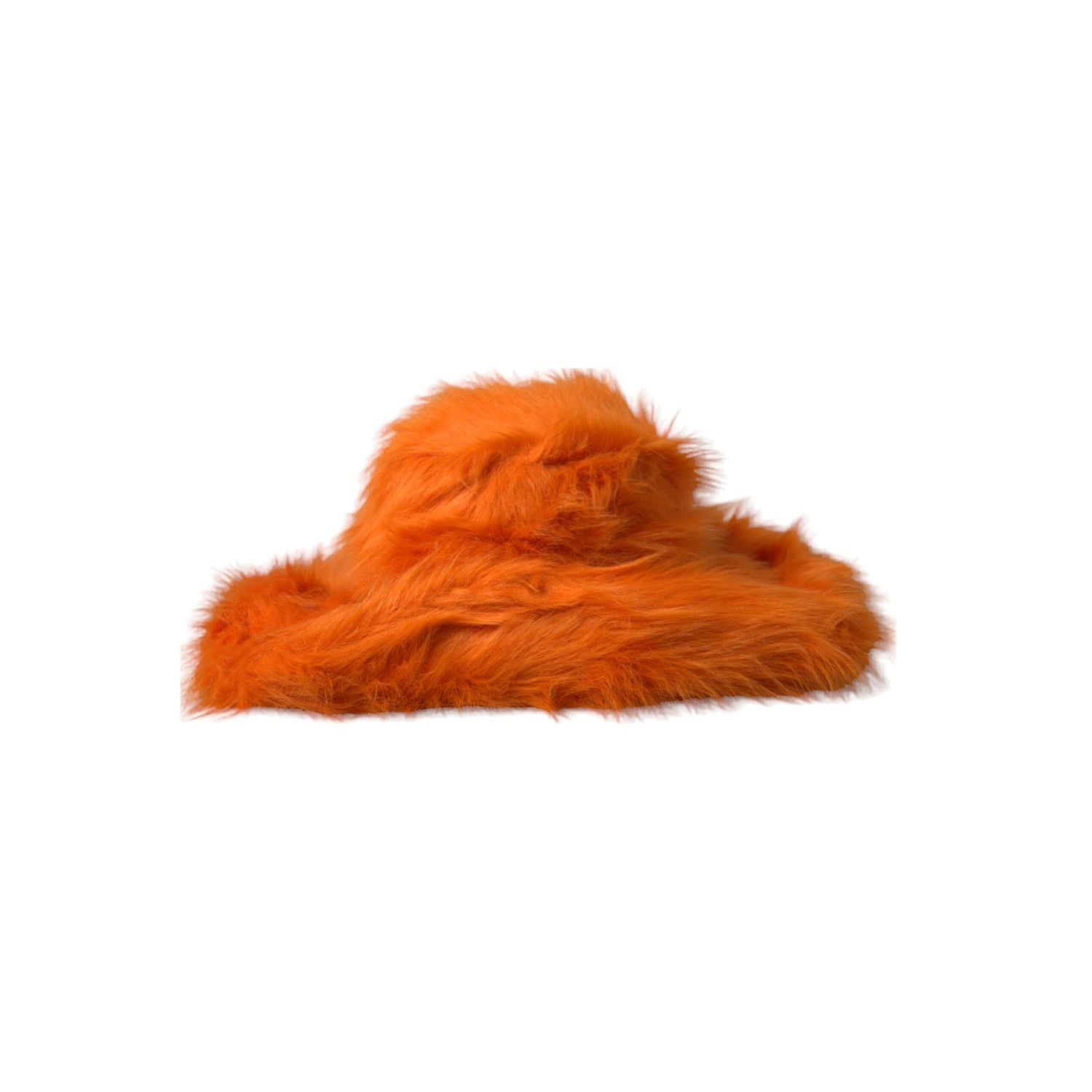 Dolce & Gabbana Orange Faux Fur Polyester Fedora Hat