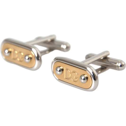 Silver Gold Plated Metal Brass Pin Cufflinks