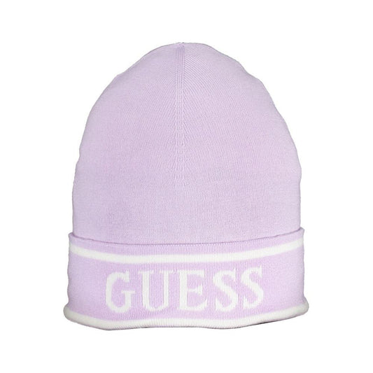 Guess Jeans Purple Cotton Hat Guess Jeans