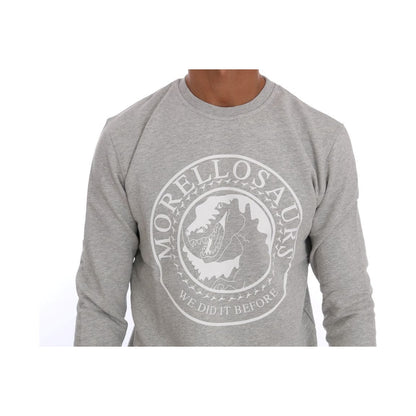 Frankie Morello Gray Cotton Crewneck Pullover Sweater 1728,67345645728,Clothing,Frankie Morello,Gray,Material: 100% Cotton,Men,Men - Clothing,New with tags,S,Sweaters - Clothing,Sweaters - Men - Clothing,Sweatshirts - Sweaters - Clothing