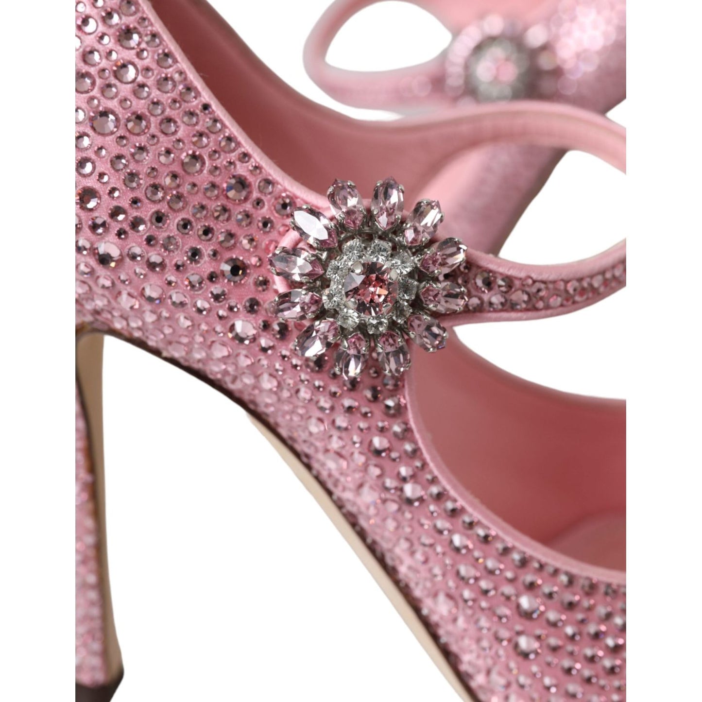 Dolce & Gabbana Pink Strass Crystal Heels Pumps Shoes Dolce & Gabbana