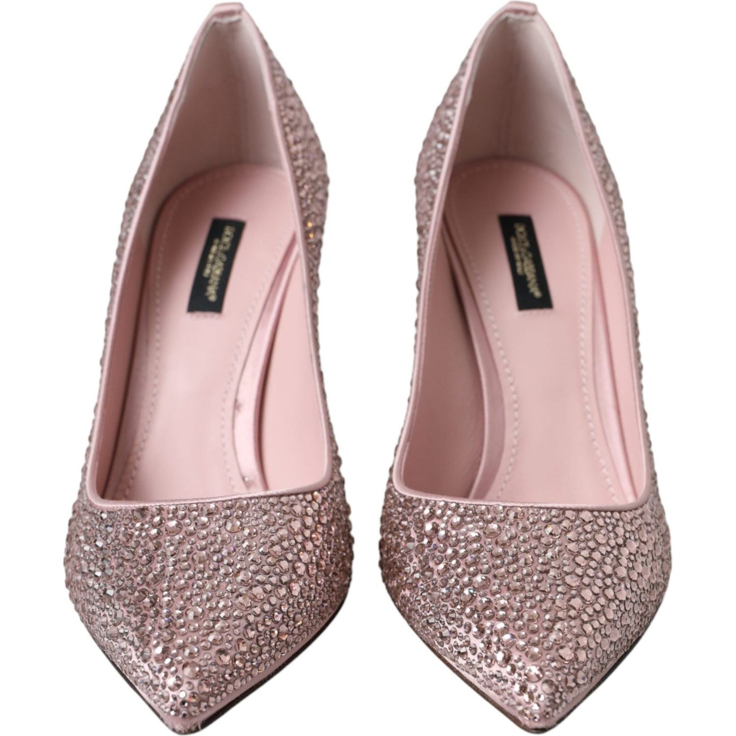 Dolce & Gabbana Pink Strass Crystal Heels Pumps Shoes Dolce & Gabbana