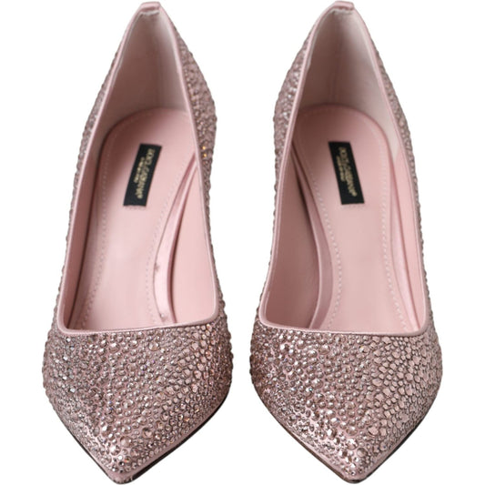 Pink Strass Crystal Heels Pumps Shoes