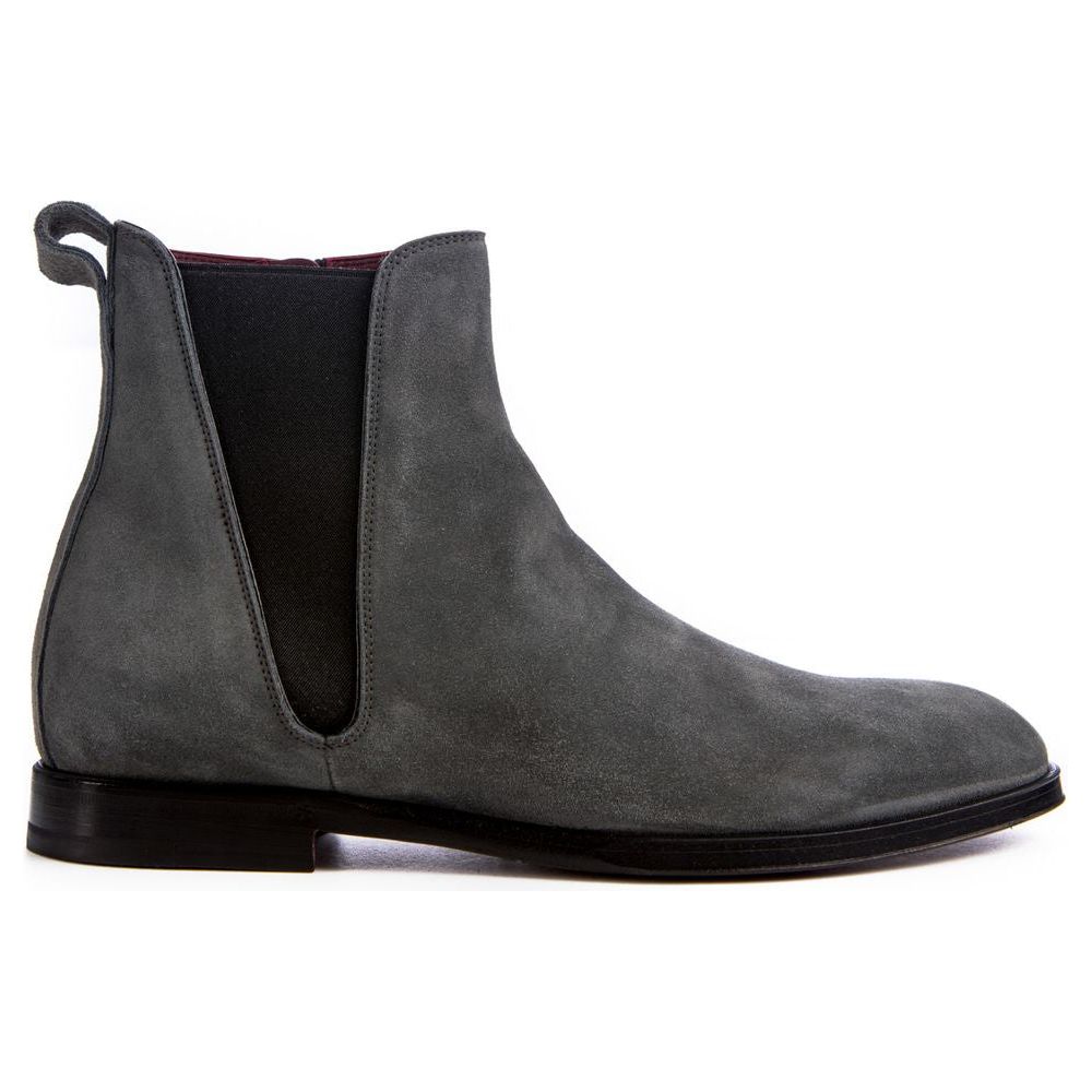 Gray Leather Di Calfskin Boot