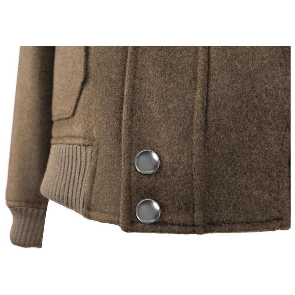 Brown Wool Vergine Jacket