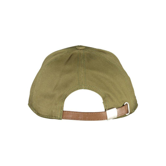 La Martina Elegant Embroidered Green Cotton Visor Hat La Martina