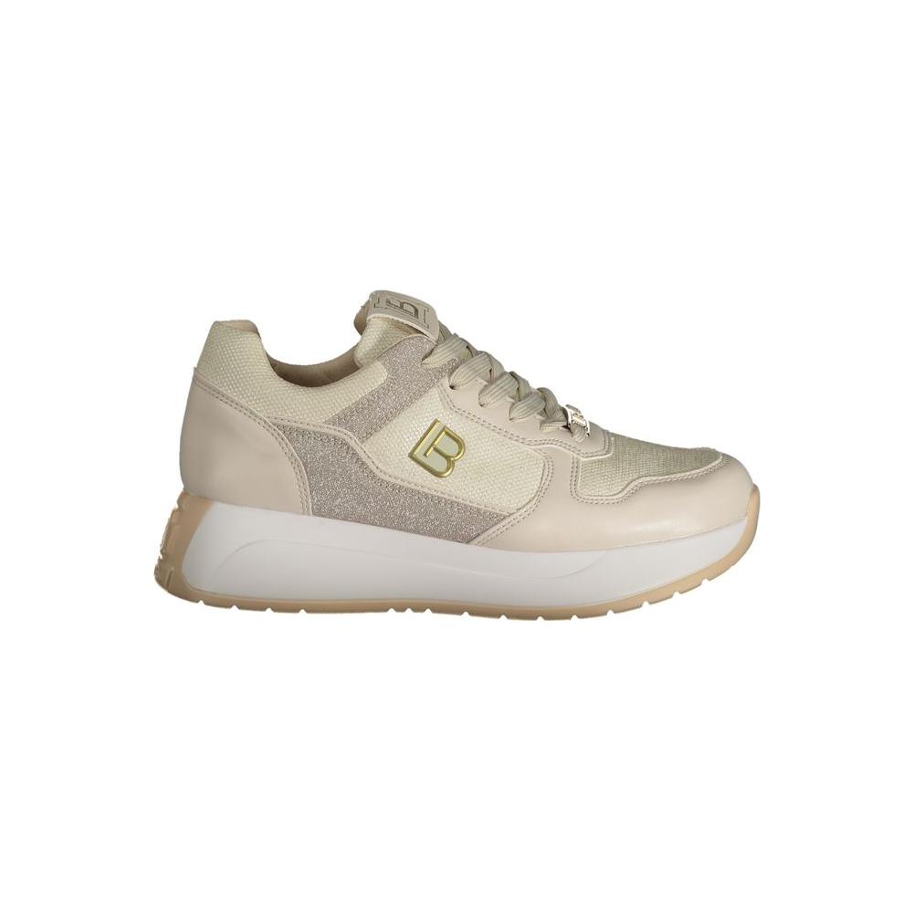 Laura Biagiotti Beige Polyester Sneaker Laura Biagiotti