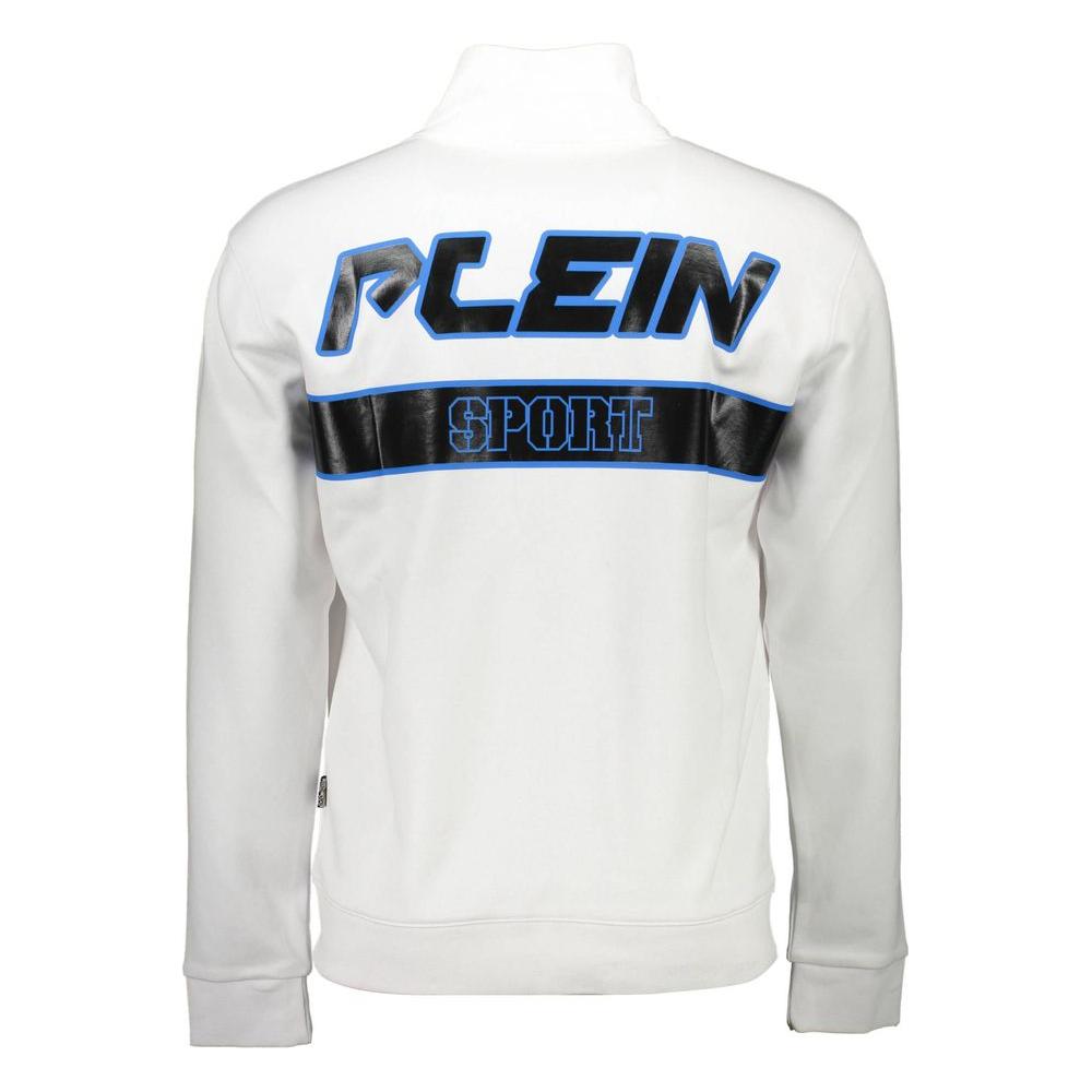 Plein Sport White Cotton Men Sweater Plein Sport