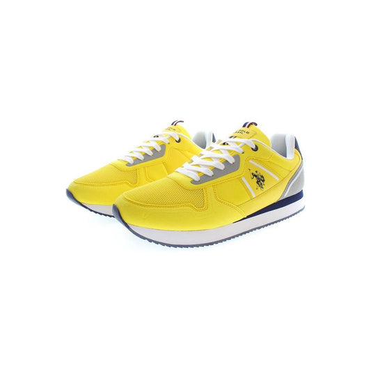 U.S. POLO ASSN. Yellow Polyester Men Sneaker U.S. POLO ASSN.