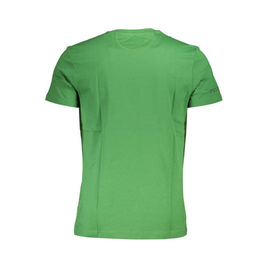 La Martina Green Cotton Men T-Shirt La Martina