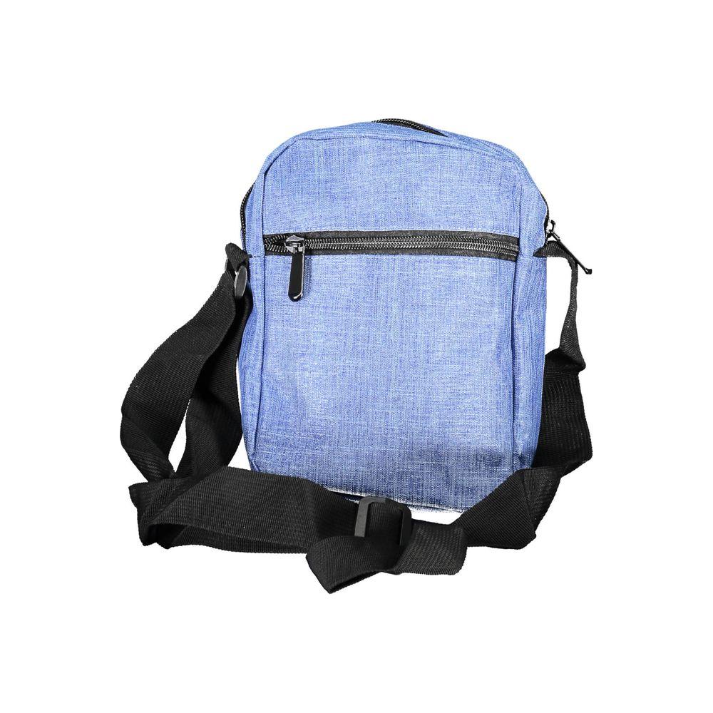 Front view with bag zipped and handles upright.