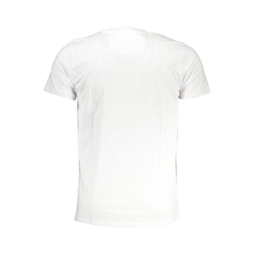 Cavalli Class White Cotton T-Shirt Cavalli Class