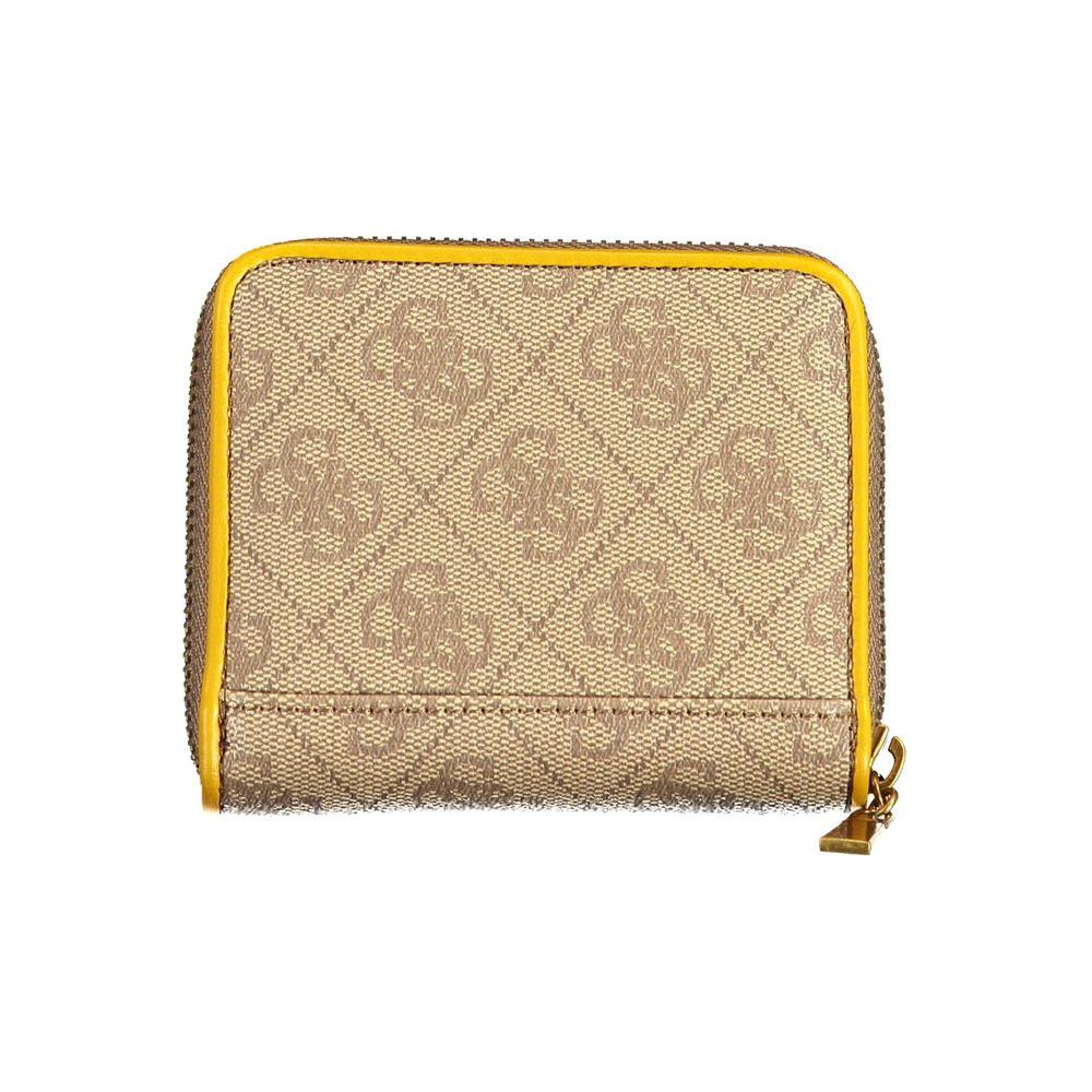 Guess Jeans Chic Sunshine Yellow Zip Wallet Guess Jeans