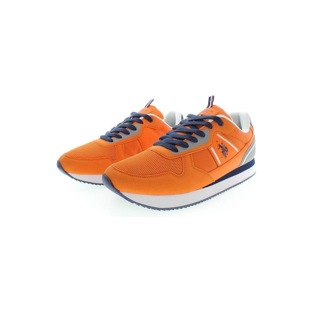 U.S. POLO ASSN. Orange Polyester Men Sneaker U.S. POLO ASSN.