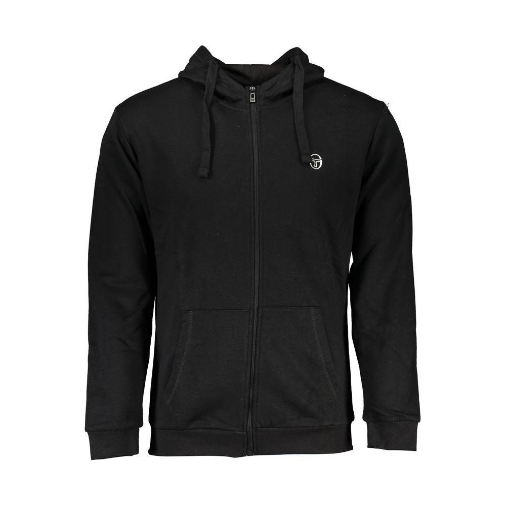 Sergio Tacchini Black Cotton Sweater