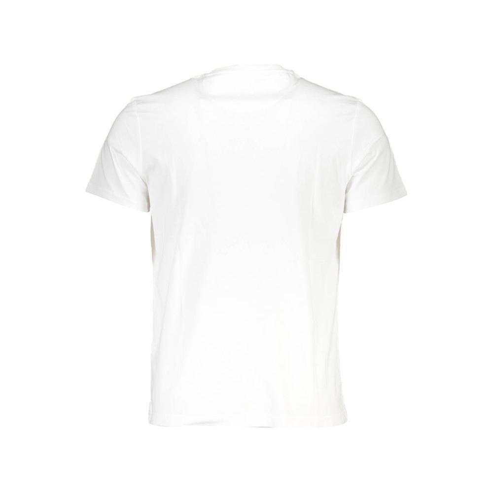 La Martina White Cotton Men T-Shirt La Martina