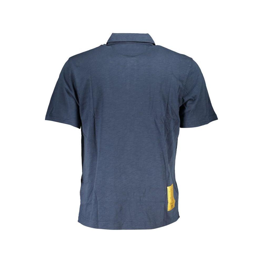 La Martina Classic Short-Sleeved Blue Polo La Martina