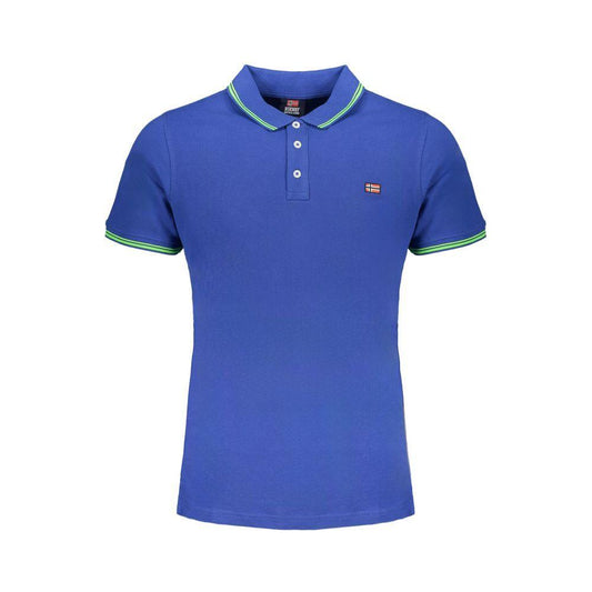 Norway 1963 Blue Cotton Polo Shirt Norway 1963