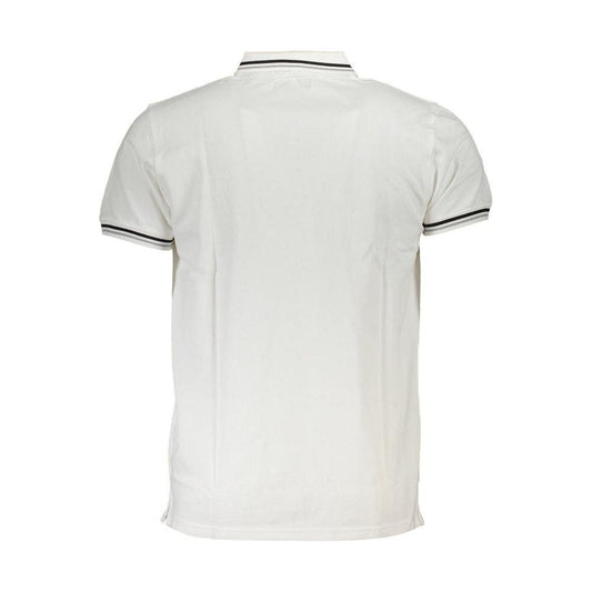 Cavalli Class White Cotton Polo Shirt Cavalli Class