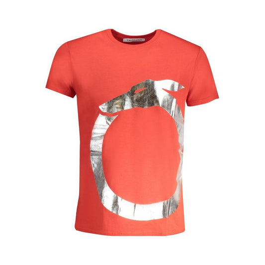 Trussardi Red Cotton T-Shirt Trussardi