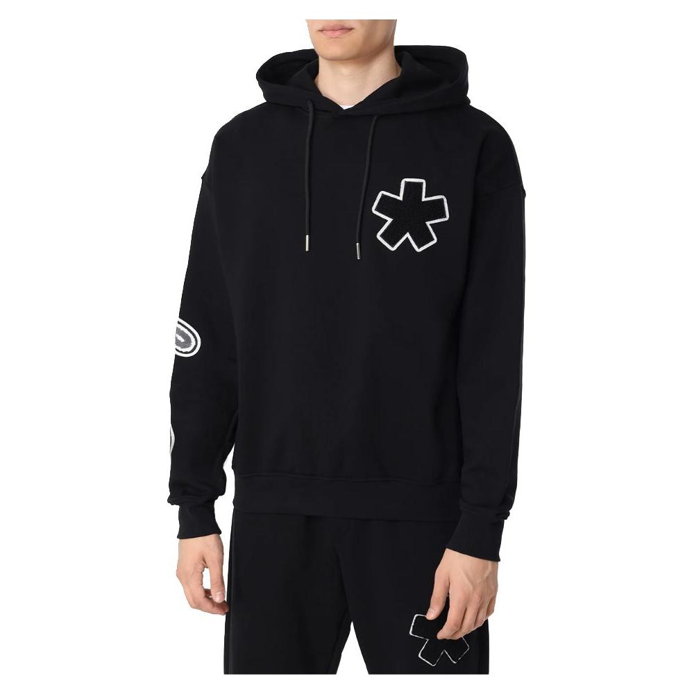 Comme Des Fuckdown Black Cotton Men's Hooded Sweater Comme Des Fuckdown