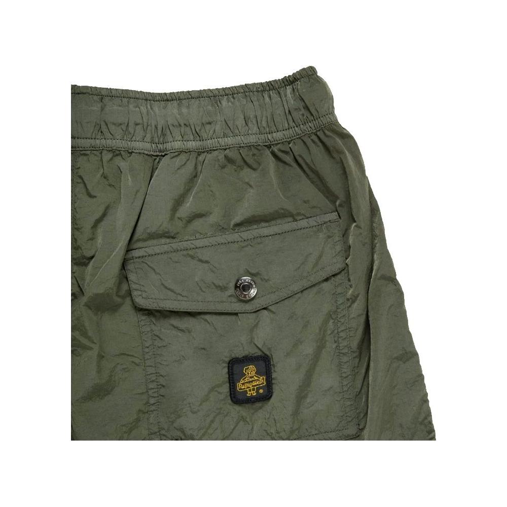 Refrigiwear Green Nylon Men Swim Trunk Refrigiwear