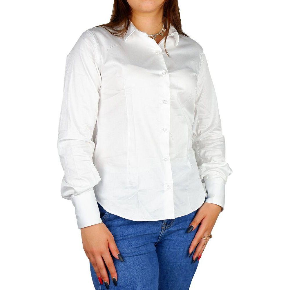 Made in Italy Elegant Satin Cotton Milano Shirt Made in Italy