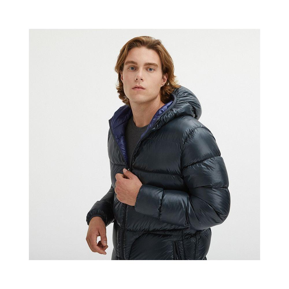 Centogrammi Gray Nylon Men Jacket Centogrammi