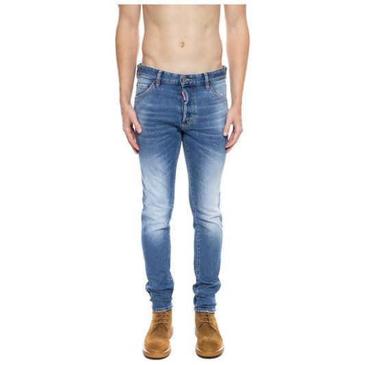 Dsquared² Blue Cotton Men's Distressed Jean Dsquared²