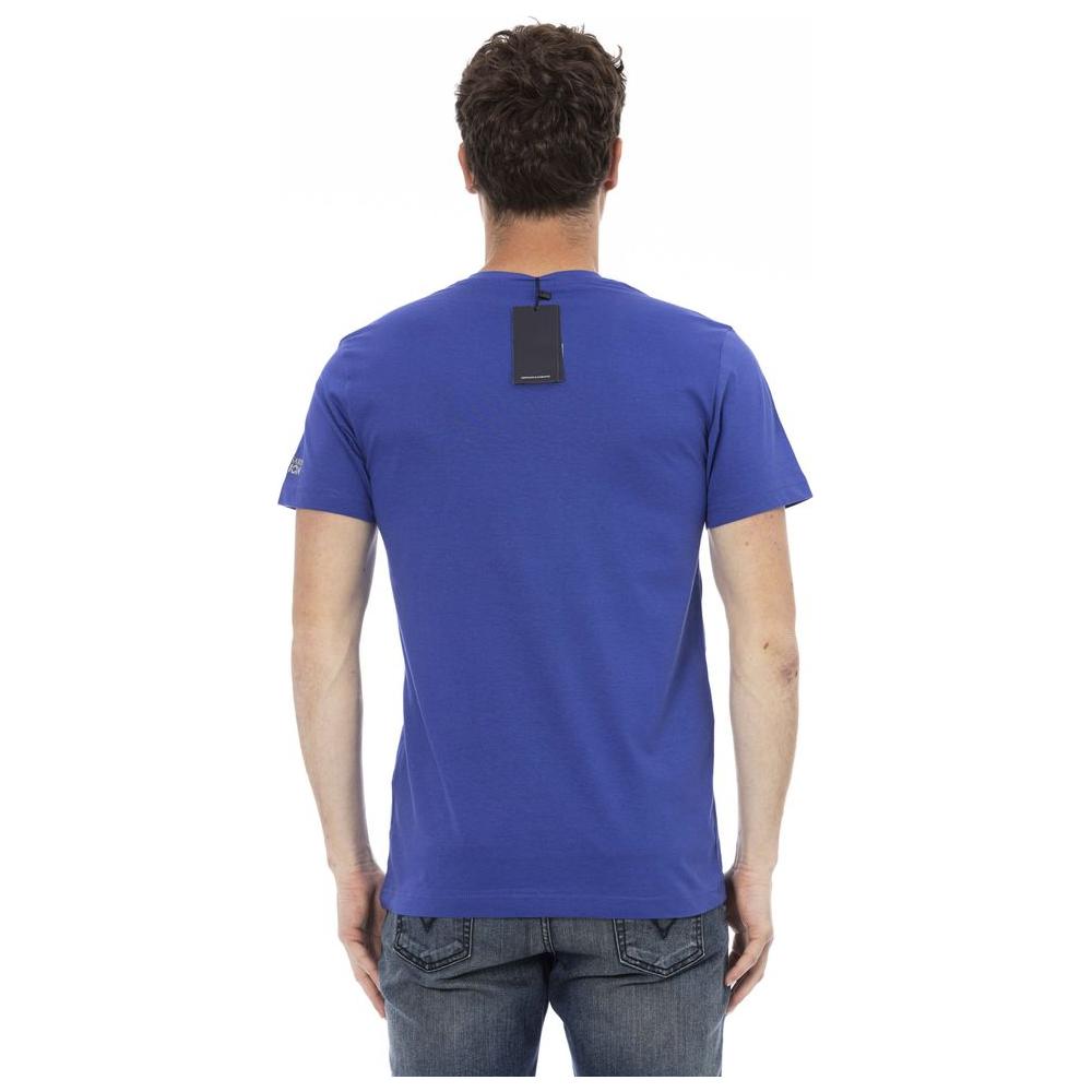 Trussardi Action Blue Cotton Men T-Shirt Trussardi Action