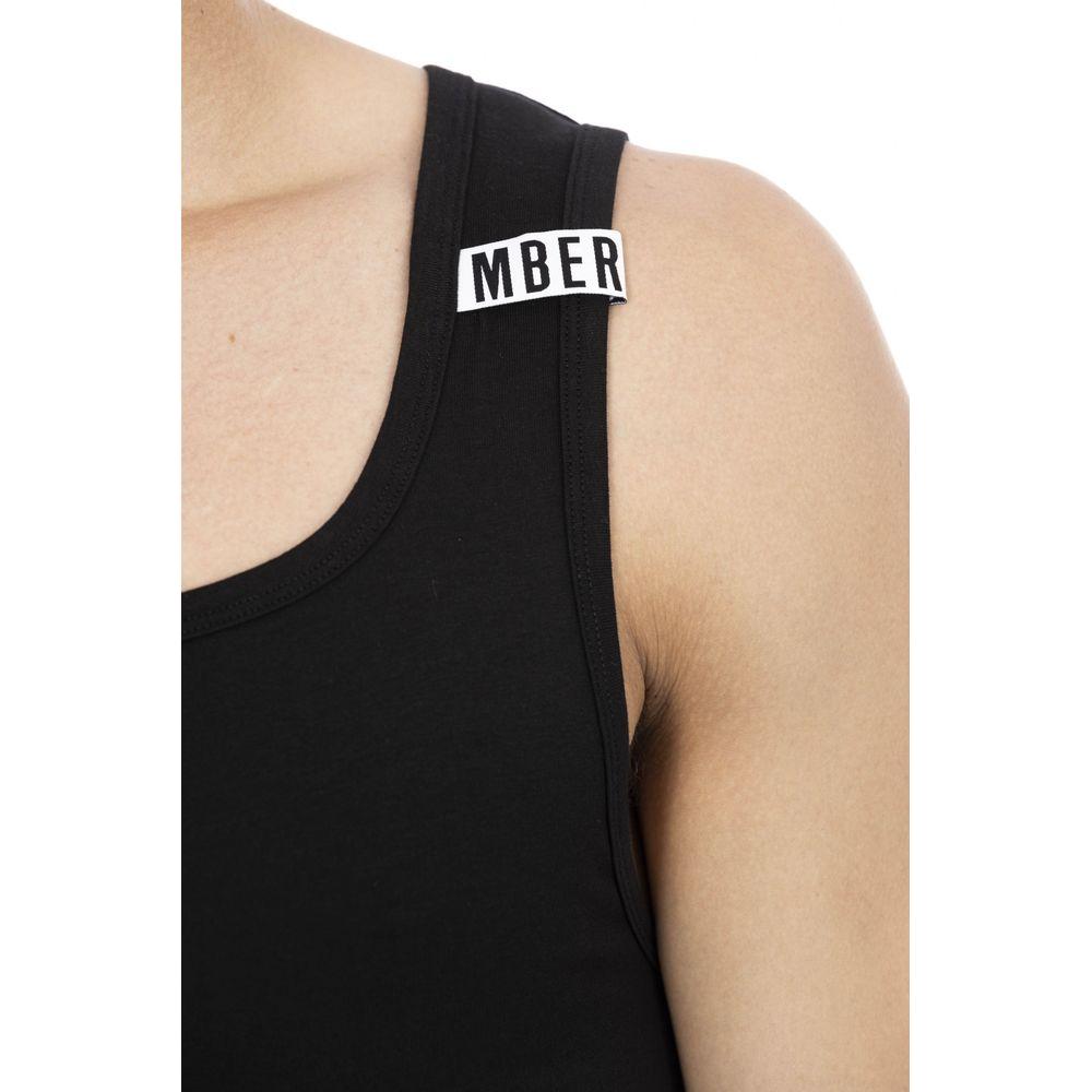 Bikkembergs Black Cotton Men Tank Top Bikkembergs