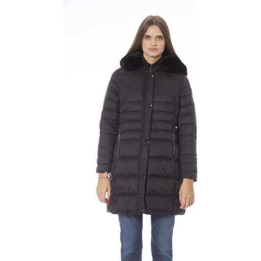 Baldinini Trend Black Polyester Women Jacket Baldinini Trend