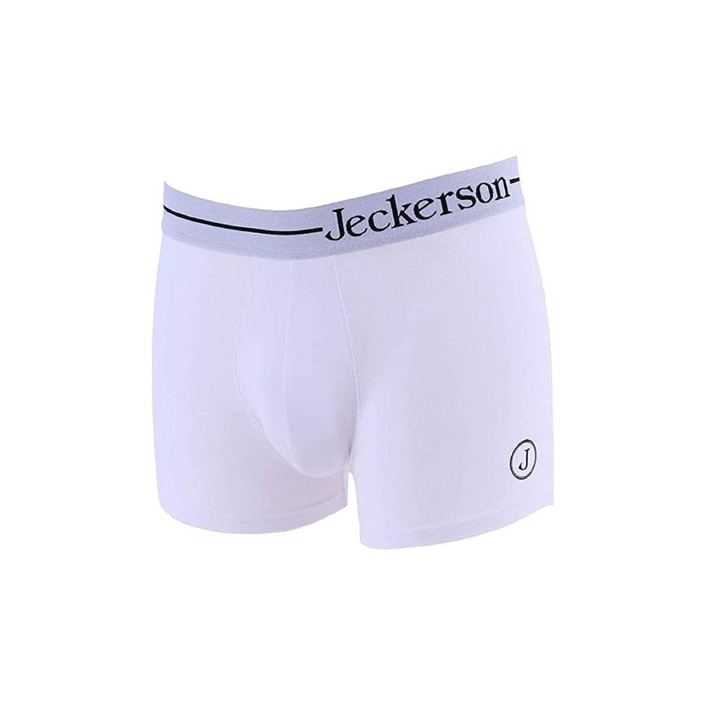 Jeckerson White Cotton Men Boxer MAN UNDERWEAR Jeckerson