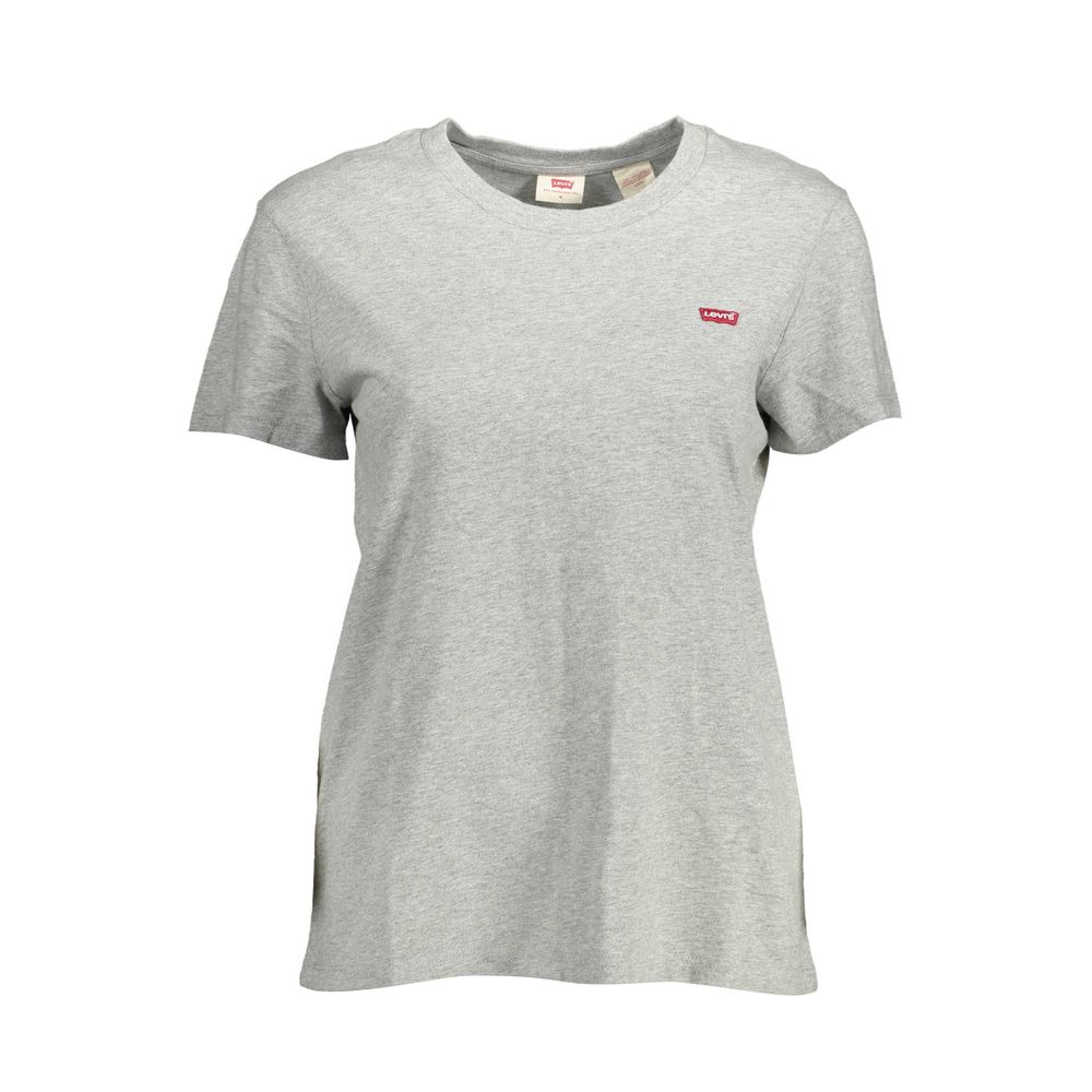 Levi's "Gray Cotton Women T-Shirt" Levi's