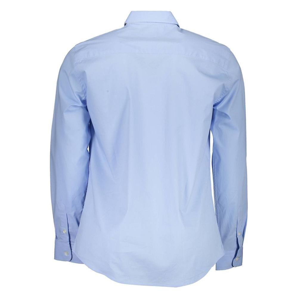 North Sails Light Blue Cotton Men Shirt North Sails