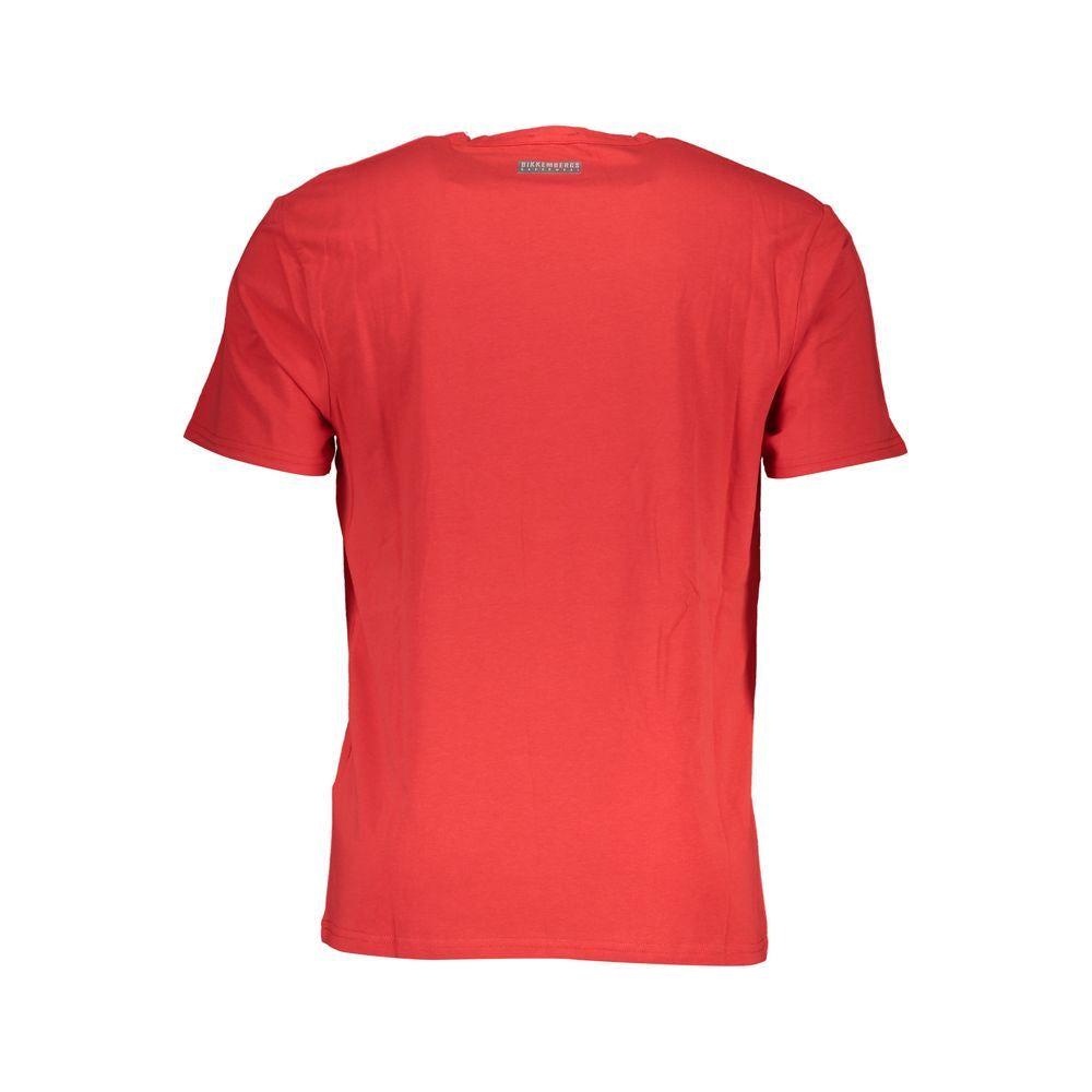 Bikkembergs Red Cotton T-Shirt Bikkembergs