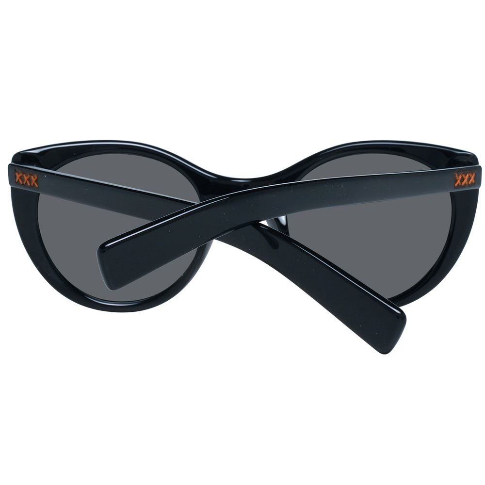 Ermenegildo Zegna Black Unisex Sunglasses